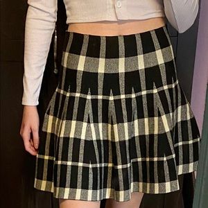 Plaid skater skirt H&M
